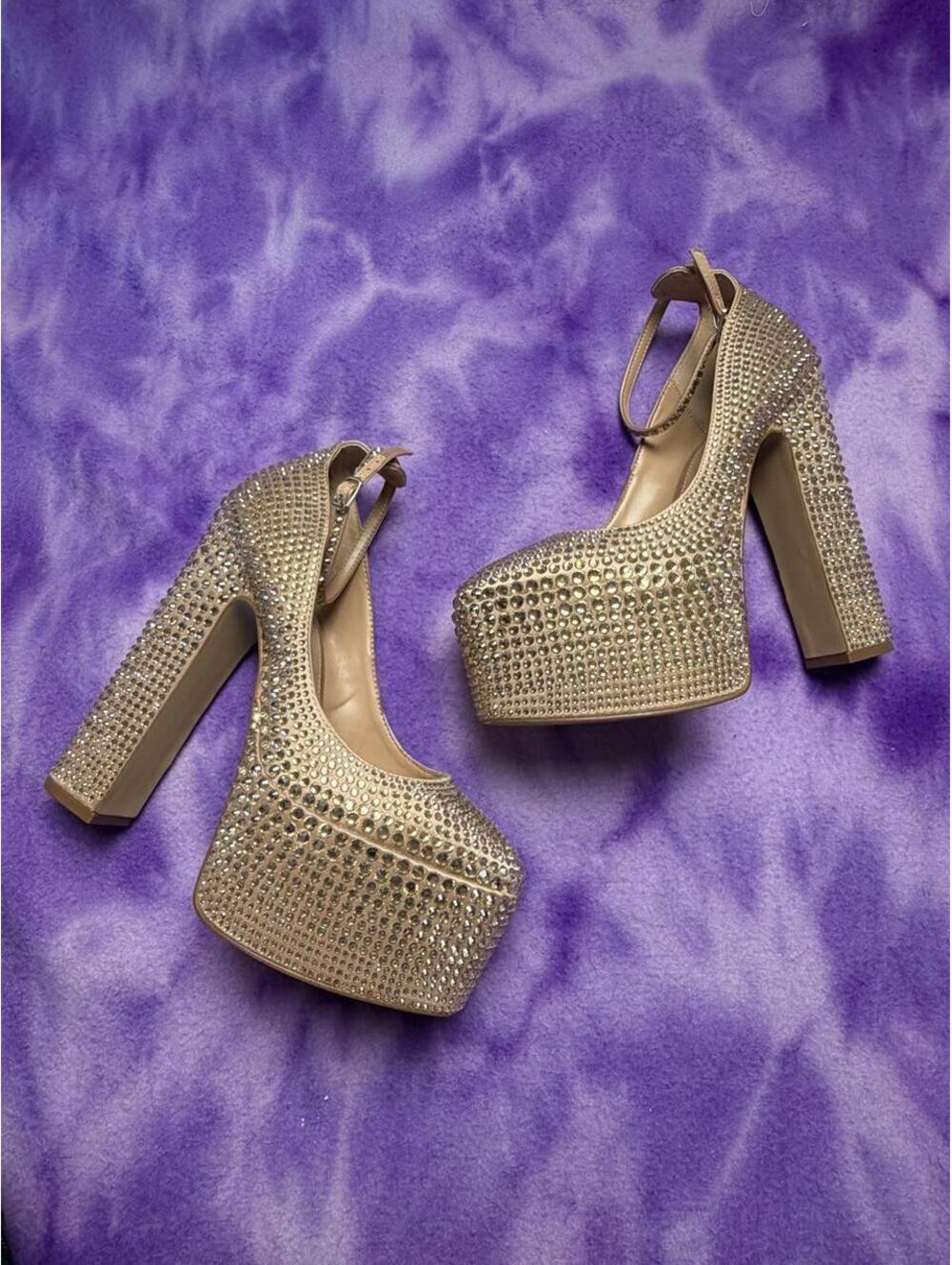 Steve Madden Skyrise diamante platform heels